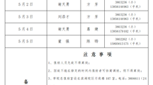 党委宣传部2025年“五一”假期值班安排表